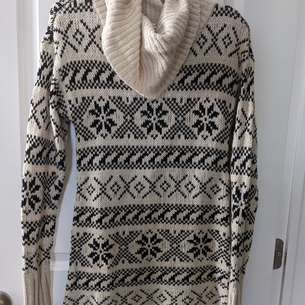 Turtleneck long sweater